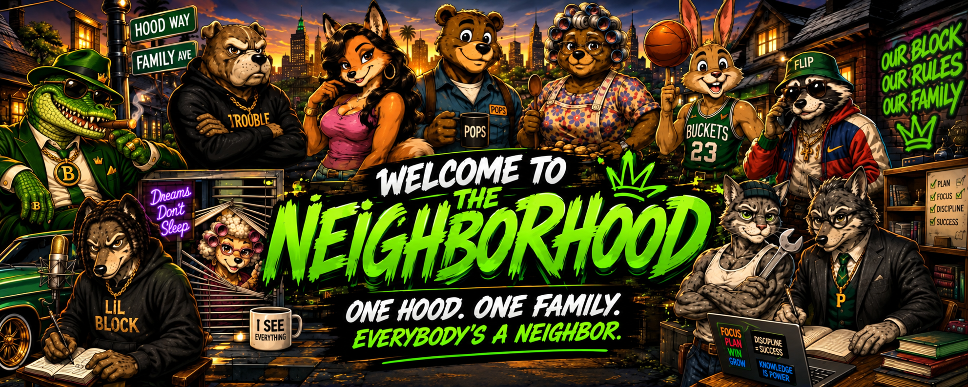 Welcome to The Neighborhood — the full cast of characters on the block